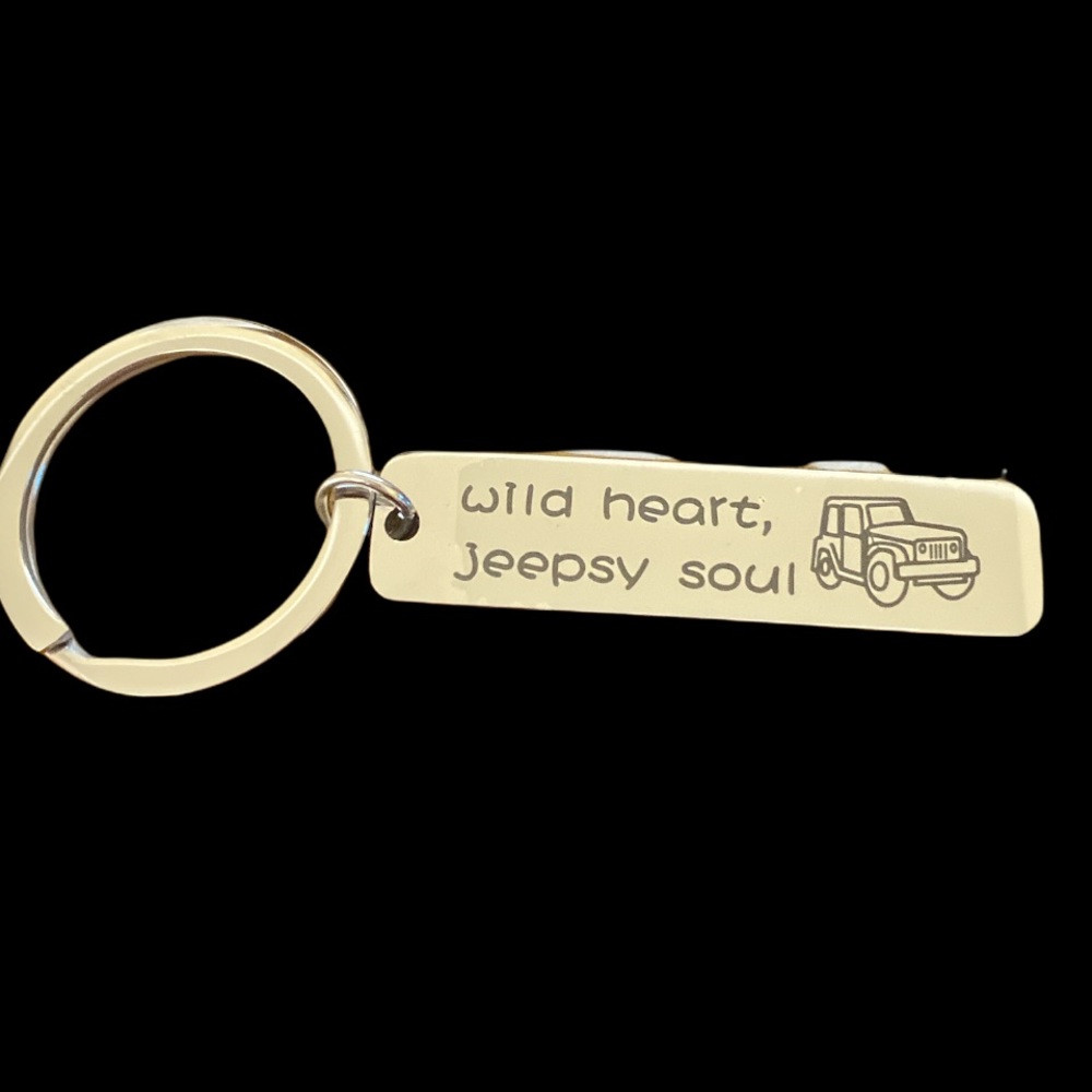 Unisex aktap jeepsy soul jewelry keychain “Wild heart, Jeepsy soul